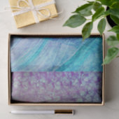 Mermaid Schwanz Pattern Türkis Lila Seidenpapier (Geschenk)