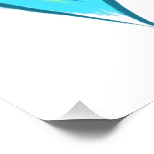 Mermaid Schwanz Poster (Ecke)