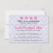 Mermaid Schwanz Scale & Pearl Boutique Danke Karte (Rückseite)