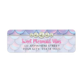 Mermaid Schwanz Scale & Pearl Pastel Rücksendeadre