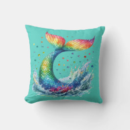 "Mermaid Schwanz Splash" Kissen