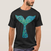 Mermaid Schwanz T Design T-Shirt (Vorderseite)