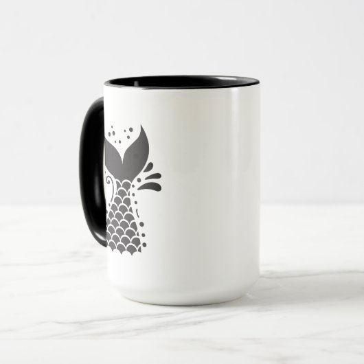 Mermaid Schwanz Tasse (Vorderseite Links)