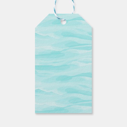 Mermaid Schwanz Under Sea Birthday favorisieren Ge Geschenkanhänger (Rückseite)