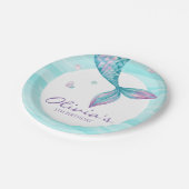 Mermaid Schwanz Under Sea Birthday Paper Teller (Schrägansicht)