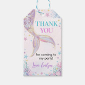 Mermaid Schwanz Under Sea Birthday Vielen Dank Geschenkanhänger (Vorderseite)