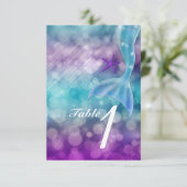 Mermaid Schwanz Verzauberte Sea Party Tischnummer (Stehend Vorderseite)