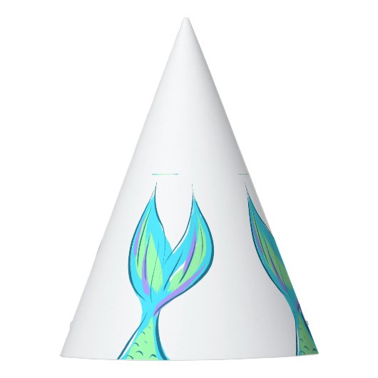Mermaid Schwanzes Paper Party Hats Partyhütchen (Vorderseite)