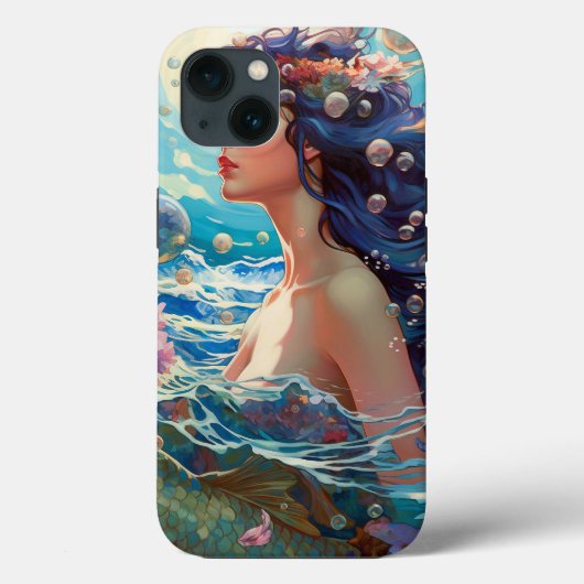 Mermaid Sea Goddess Fantasy Art Case-Mate iPhone Hülle (Rückseite)