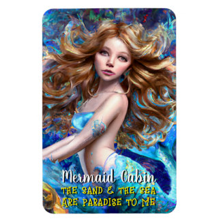 Mermaid Sea Goddess Nymph Siren Cruise Room Door Magnet