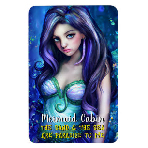 Mermaid Sea Goddess Nymph Siren Cruise Room Door Magnet