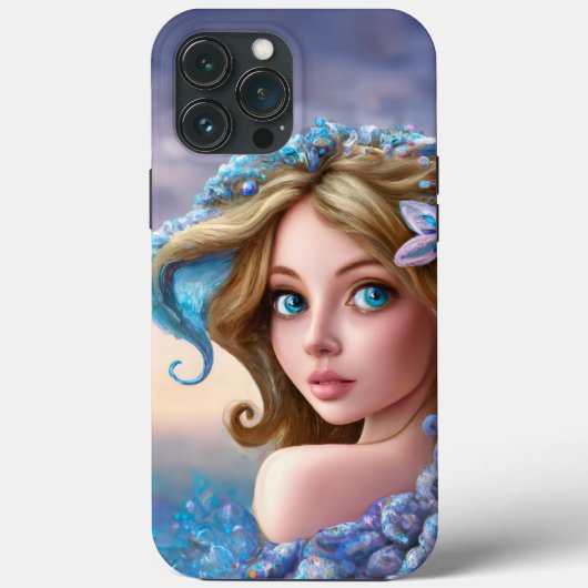 Mermaid Sea Goddess Nymph Siren Unterwasser Art Case-Mate iPhone Hülle (Rückseite)