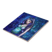 Mermaid Sea Goddess Nymph Siren Unterwasser Art Fliese (Seite)