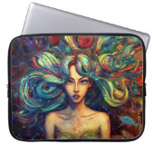 Mermaid Sea Goddess Nymph Siren Unterwasser Art Laptopschutzhülle (Vorderseite)