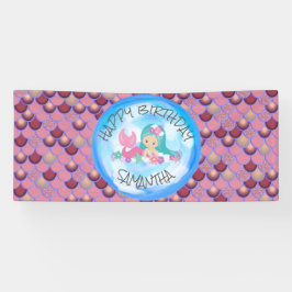 Mermaid Sea Lila Banner