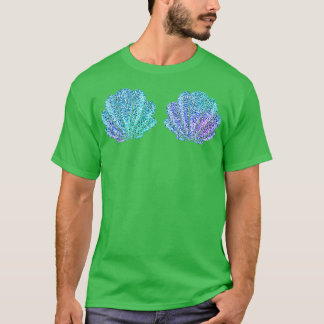 Mermaid Sea Muschel Bra Halloween Kostümtops T-Shirt