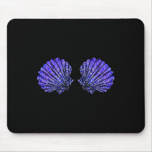 Mermaid Sea Muschel Bra Kostüm Funny Halloween Wom Mousepad