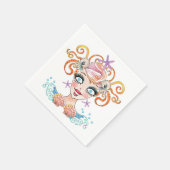 Mermaid Sea Nymph Serviette (Ecke)