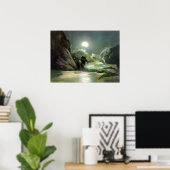 Mermaid Sea Reverie Poster (Heimbüro)