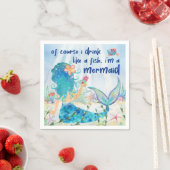 Mermaid Sea | Tropisches Strandgetränk wie ein Fis Serviette (Beispiel)