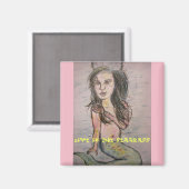 Mermaid Seagrass Magnet (Vorderseite/Rückseite)