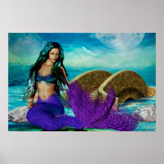 Mermaid Seasons Serie "McBeth" WINTER Art Poster (Vorne)