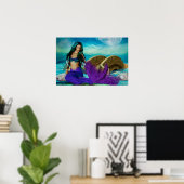 Mermaid Seasons Serie "McBeth" WINTER Art Poster (Heimbüro)