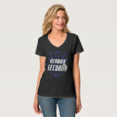 Mermaid Security Birthday Security Squad Swim Bir T-Shirt (Vorderseite Vollansicht)