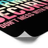 Mermaid Security Don't Mess With My Mermaid Father Poster (Ecke)