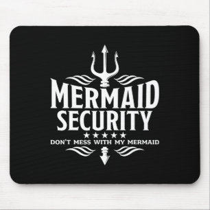 Mermaid Security Family Geburtstagskasten Mousepad