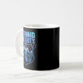Mermaid Security Funny Vater Mermaid Beach Guard Kaffeetasse (Vorderseite Links)