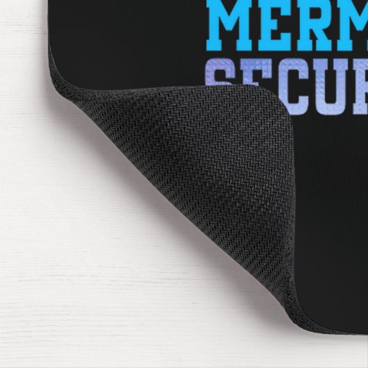 Mermaid Security Halloween Costume Dad Men Boy  Mousepad (Ecke)