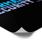 Mermaid Security Halloween Costume Dad Men Boy Poster (Ecke)