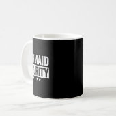 Mermaid Security Halloween Kostüm Vater Männer Jun Kaffeetasse (Vorderseite Links)