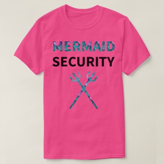 Mermaid Security Mermaid Birthday Party 2 T-Shirt (Design vorne)