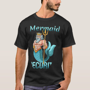 Mermaid Security Opa Vater Brother  T-Shirt