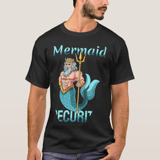 Mermaid Security Opa Vater Brother  T-Shirt (Vorderseite)