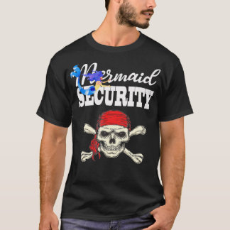 Mermaid Security Pirate Boys Pirates Mermaids Par T-Shirt
