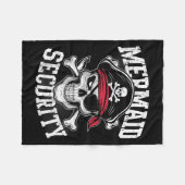 Mermaid Security Pirate Dad Brother Halloween  Fleecedecke (Vorderseite (Horizontal))