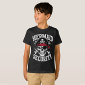 Mermaid Security Pirate Vater Brother Halloween T-Shirt (Vorne ganz)