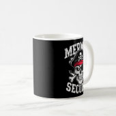 Mermaid Security Rate Dad Brother Halloween Kaffeetasse (VorderseiteRechts)