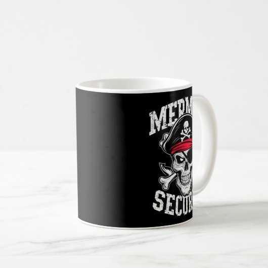 Mermaid Security Rate Dad Brother Halloween  Kaffeetasse (VorderseiteRechts)