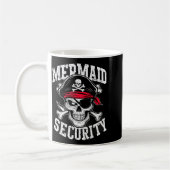 Mermaid Security Rate Dad Brother Halloween Kaffeetasse (Links)