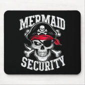 Mermaid Security Rate Dad Brother Halloween Mousepad (Vorne)