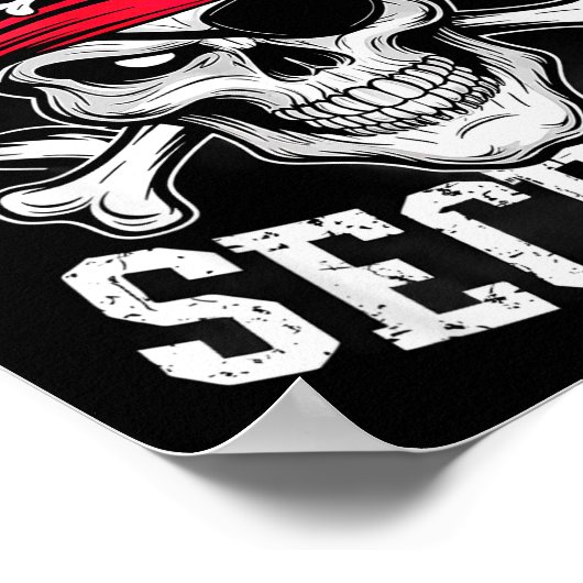 Mermaid Security Rate Dad Brother Halloween Poster (Ecke)