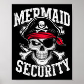 Mermaid Security Rate Dad Brother Halloween Poster (Vorne)