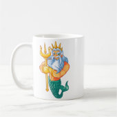 Mermaid Security Shirt _ Funny Merman Swimming Gif Kaffeetasse (Links)