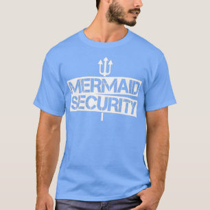 Mermaid Security Shirt Men Boys Swim Team Geschenk