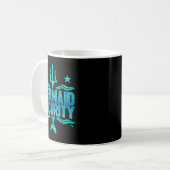 Mermaid Security Squad Matching Trident Birthday L Kaffeetasse (Vorderseite Links)