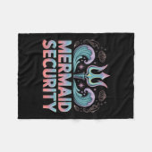 Mermaid Security Trident Dolphins Halloween Mermai Fleecedecke (Vorderseite (Horizontal))
